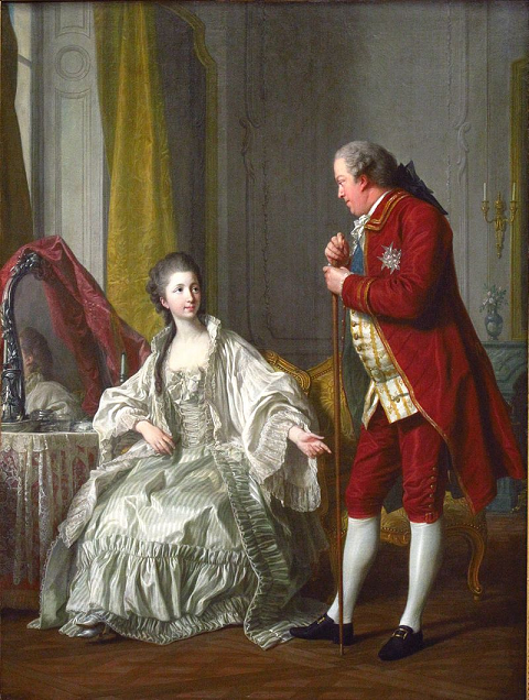 François Poisson de Vandières et Françoise Julie Constance Filleul - en 1769 - par Louis-Michel van Loo